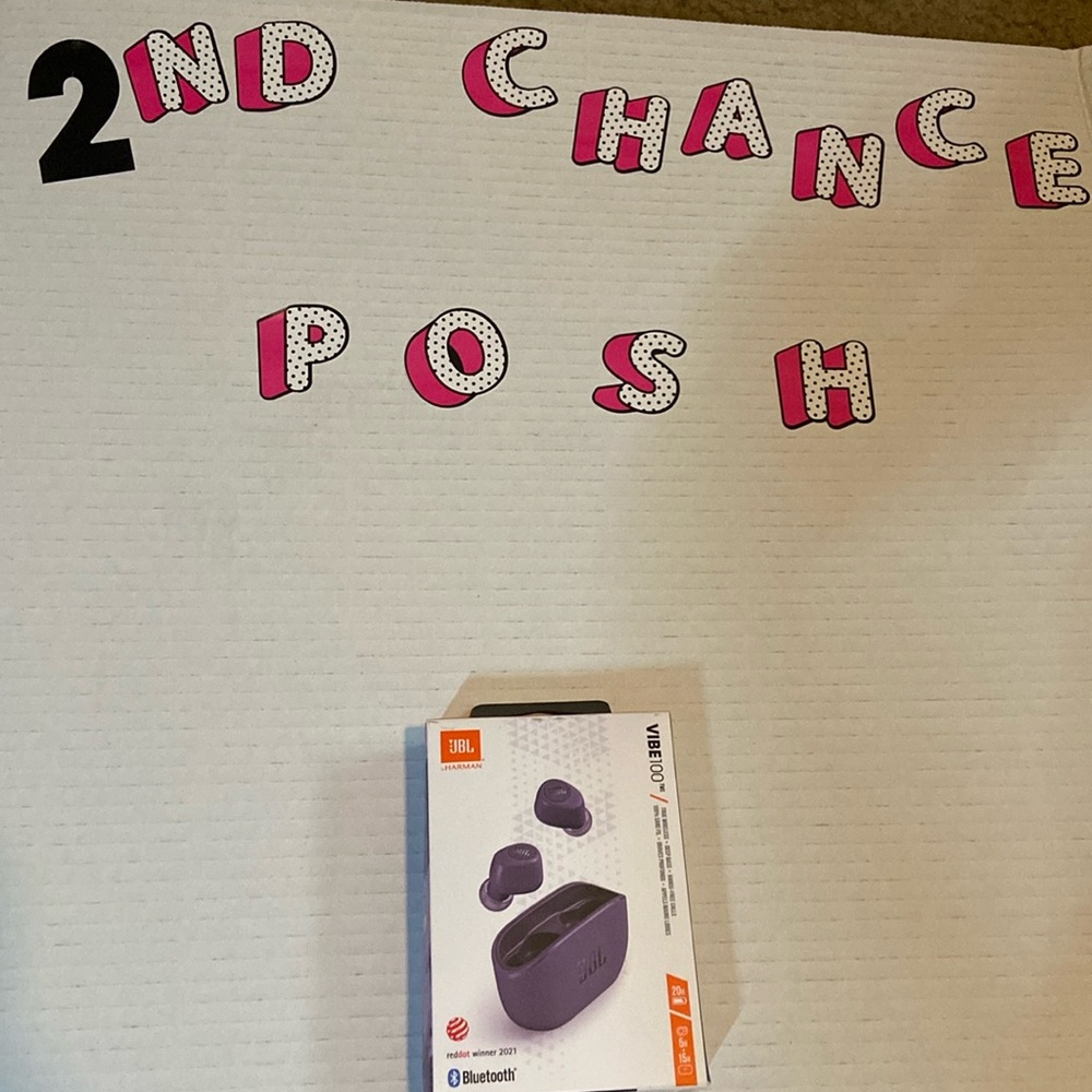 NIOB JBL Vibe 100 Wireless Earbuds purple